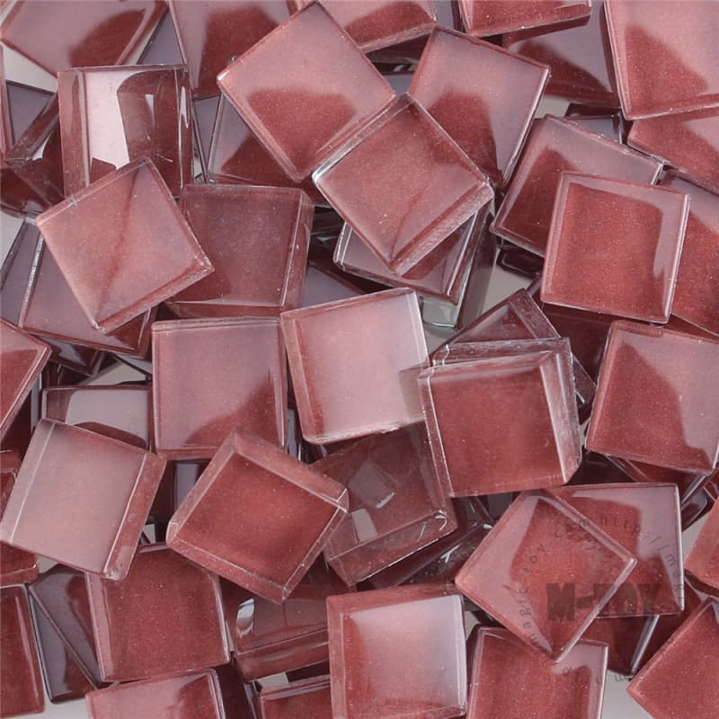 Purple Square Crystal Glass Mosaic 10-CC312