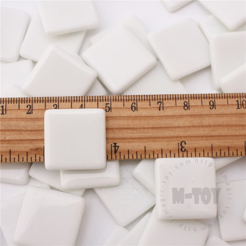 White Square Glass Mosaic 23SS100