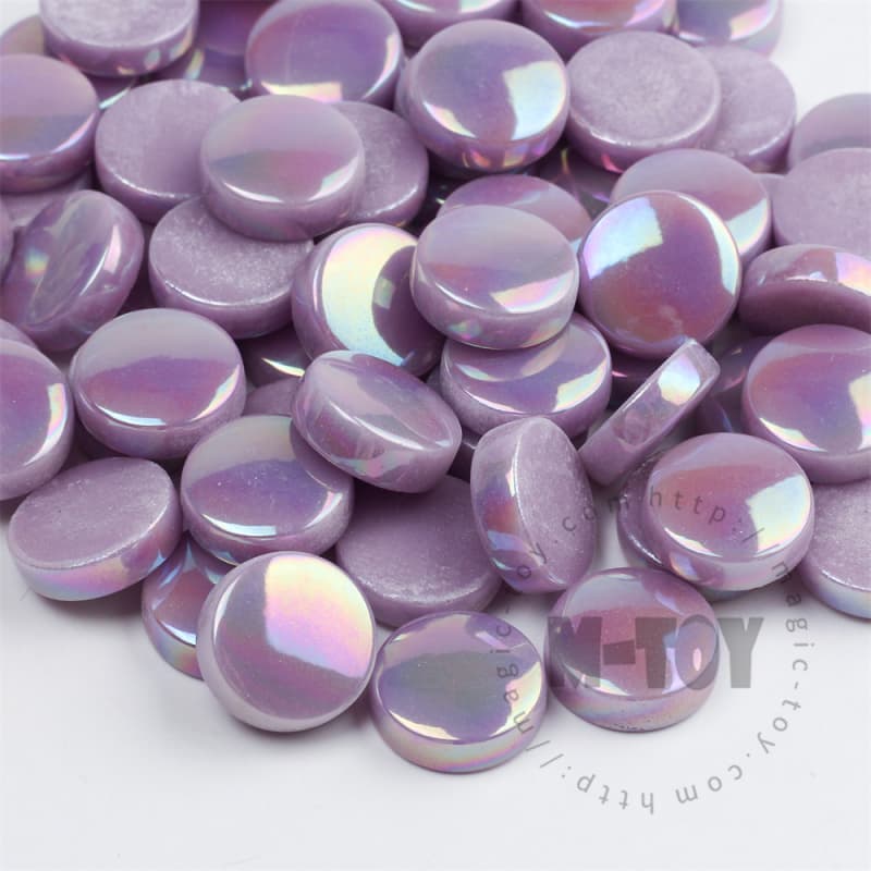 Iridescent Purple Round Glass Mosaic 20SRL62