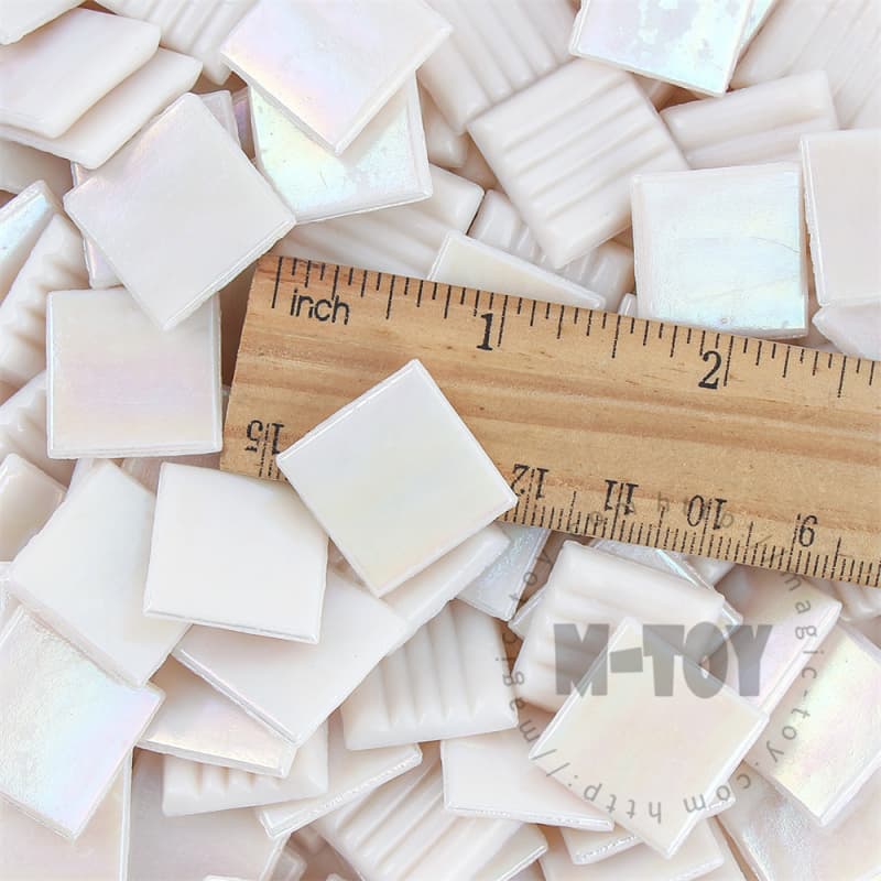 Iridescent Pink Square Hot-melting Glass Mosaic PSI401