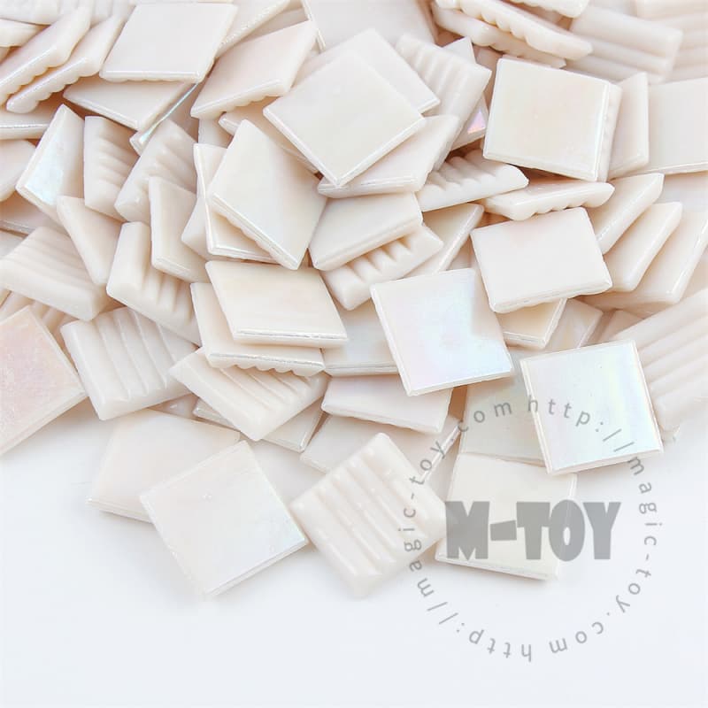 Iridescent Pink Square Hot-melting Glass Mosaic PSI401