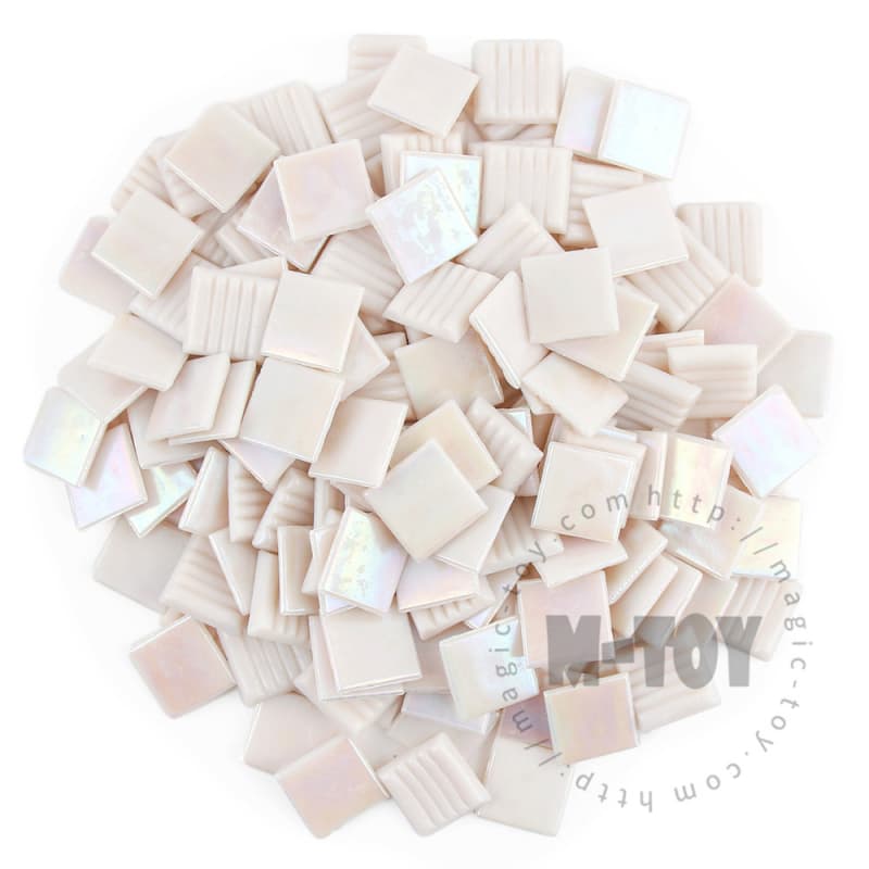 Iridescent Pink Square Hot-melting Glass Mosaic PSI401