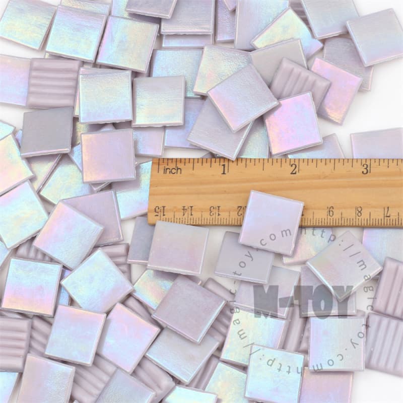 Iridescent Purple Square Hot-melting Glass Mosaic PSI501