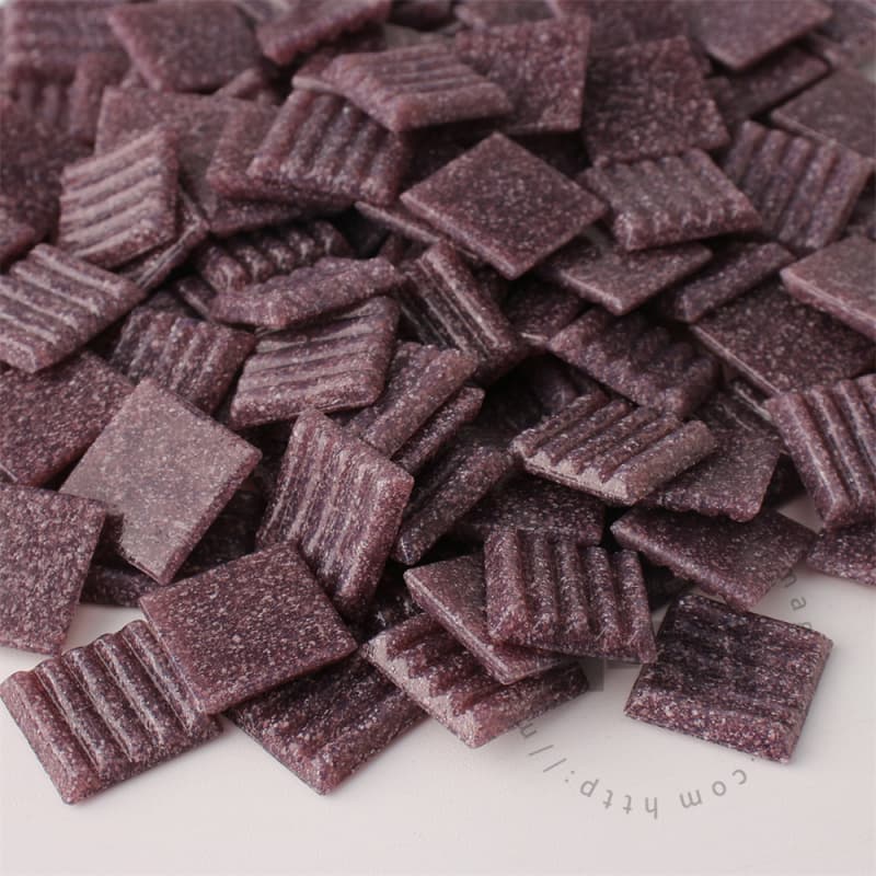 Purple Square Vitreous Hot-melting Glass Mosaic ASM503