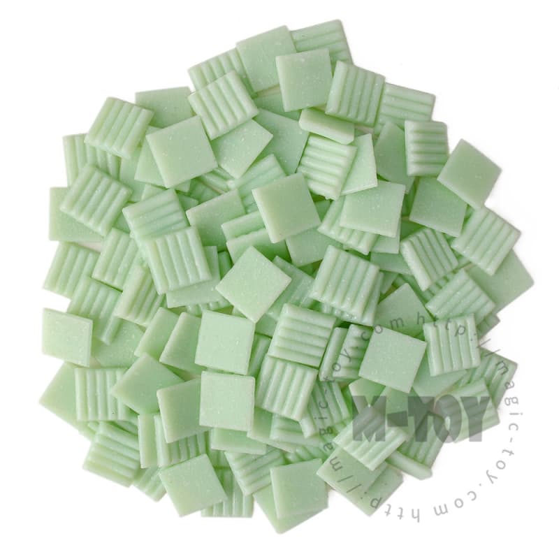 Green Square Vitreous Hot-melting Glass Mosaic ASM601
