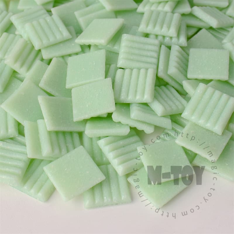 Green Square Vitreous Hot-melting Glass Mosaic ASM601