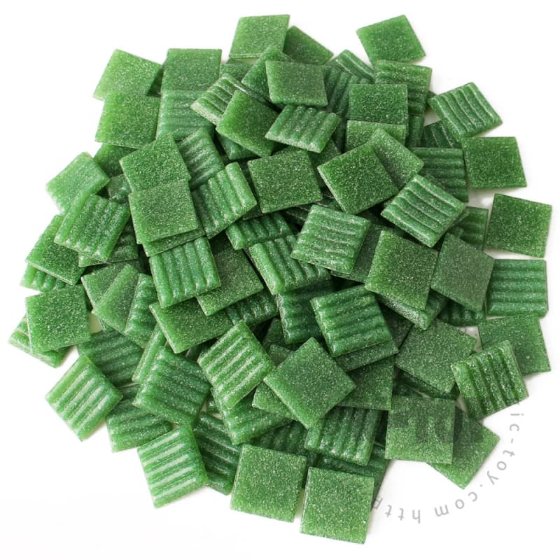 Green Square Vitreous Hot-melting Glass Mosaic ASM603