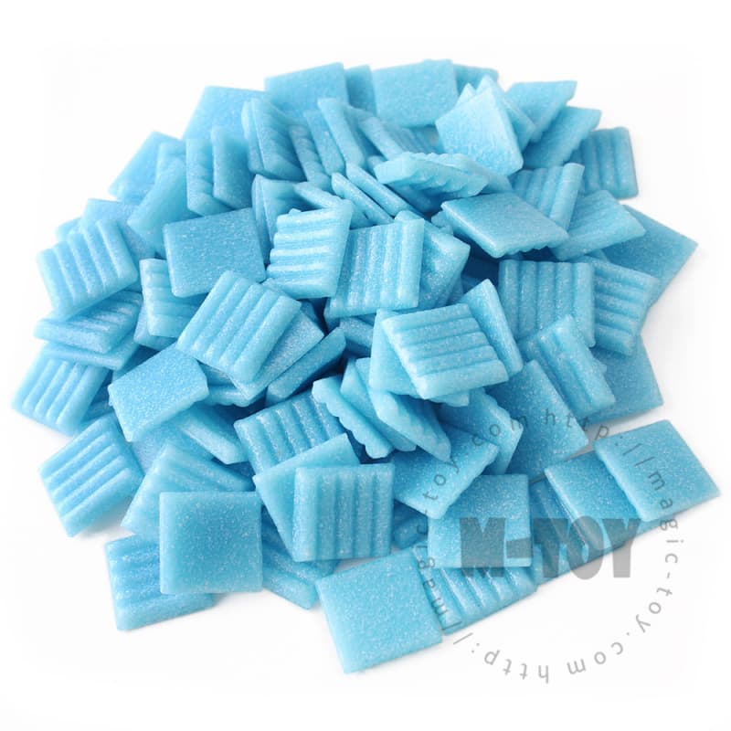 Blue Square Vitreous Hot-melting Glass Mosaic ASM704
