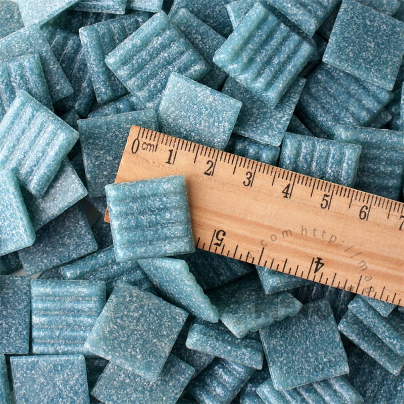 Blue Square Vitreous Hot-melting Glass Mosaic ASM713