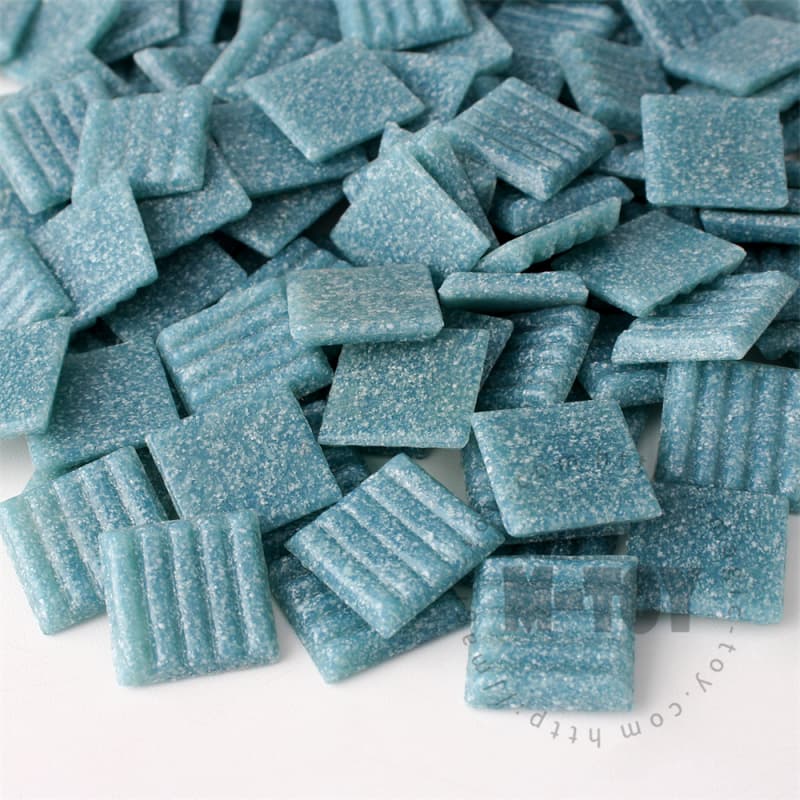 Blue Square Vitreous Hot-melting Glass Mosaic ASM713