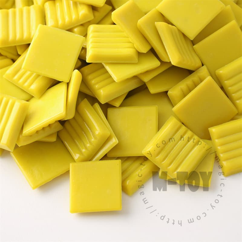 Yellow Square Vitreous Hot-melting Glass Mosaic ASM901
