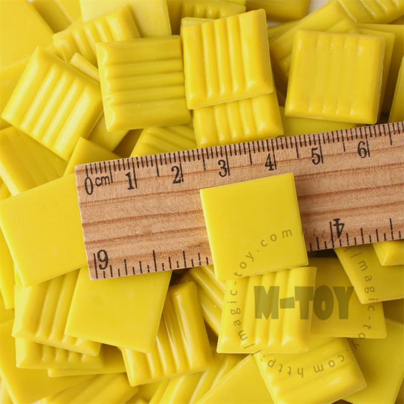 Yellow Square Vitreous Hot-melting Glass Mosaic ASM901