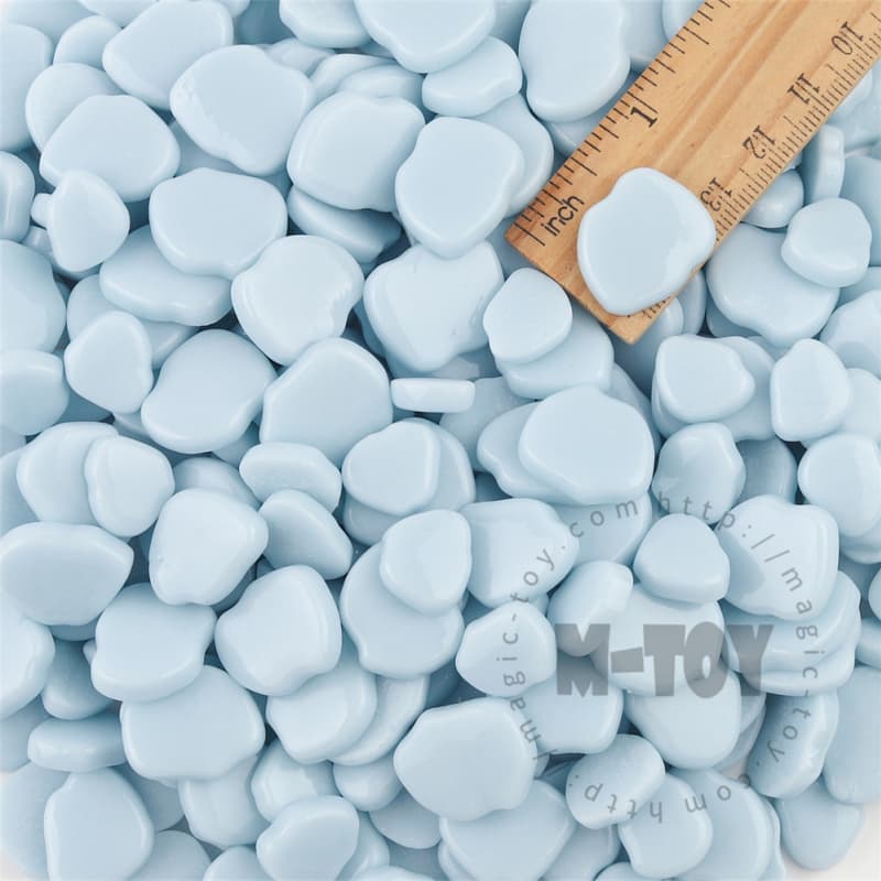 Sky Blue Blossom Petals Glass Mosaic SMAG09