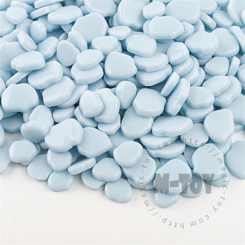 Sky Blue Blossom Petals Glass Mosaic SMAG09