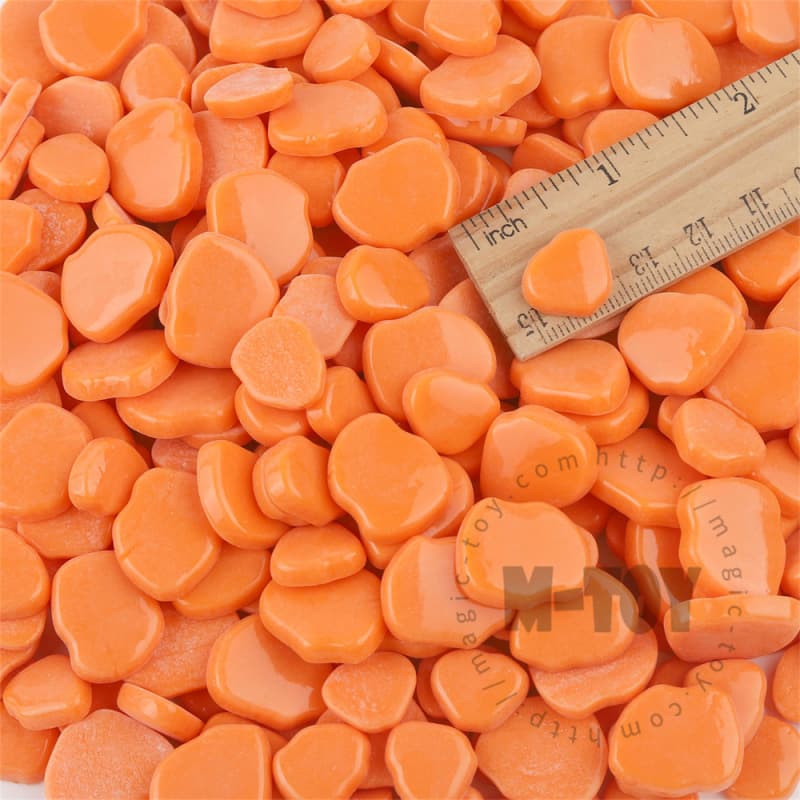 Orange Blossom Petals Glass Mosaic SMAG18