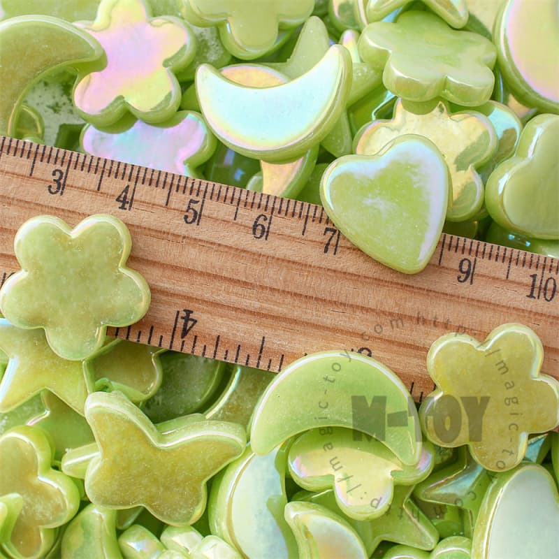 Iridescent Green Charms Glass Mosaic MU-SSL48