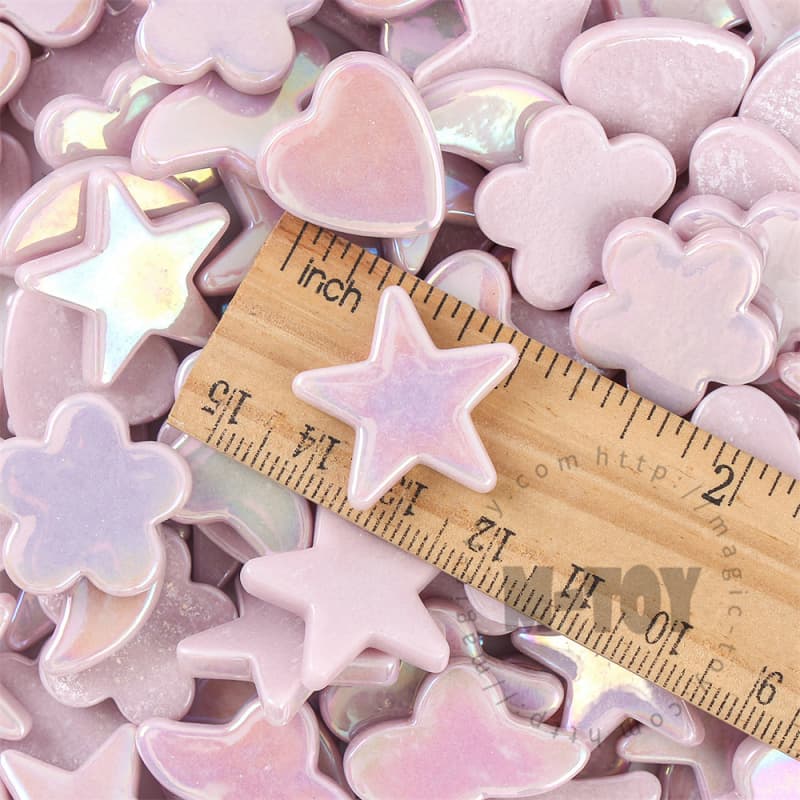 Iridescent Pink Charms Glass Mosaic MU-SSL68