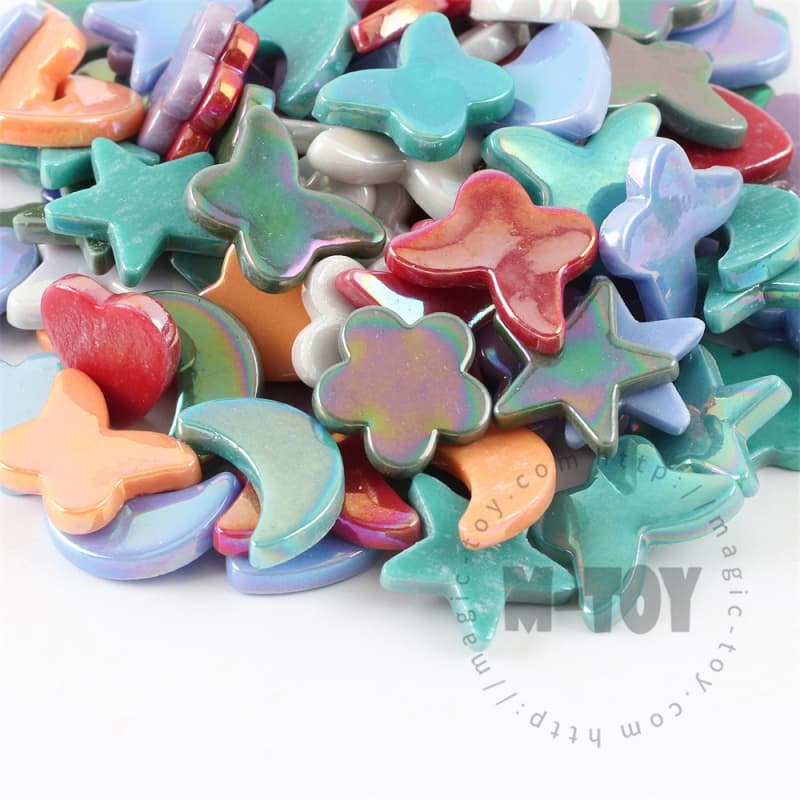 Assorted Iridescent Charms Glass Mosaic MU-SSWL9012