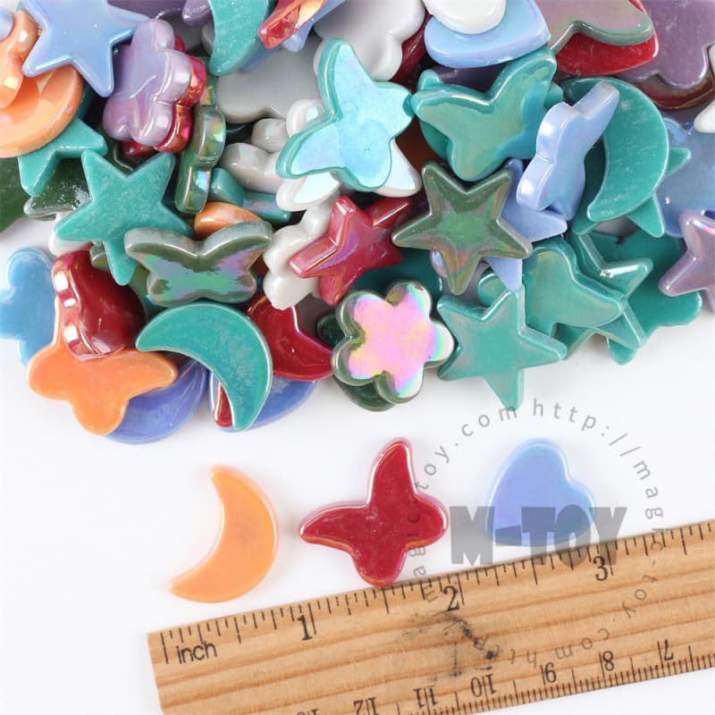 Assorted Iridescent Charms Glass Mosaic MU-SSWL9012