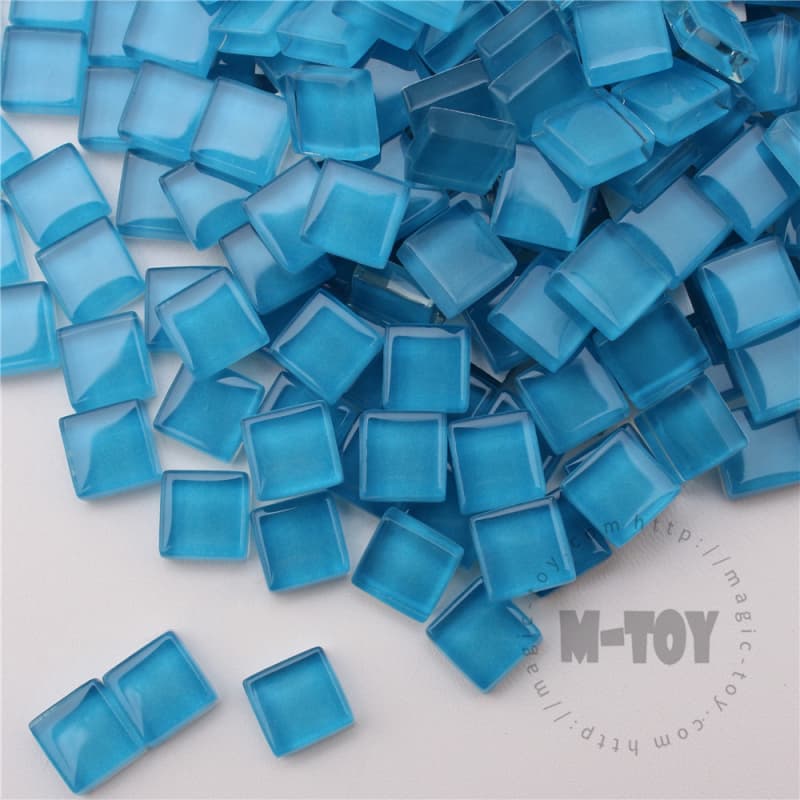 Blue Square Crystal Glass Mosaic 10-CC732