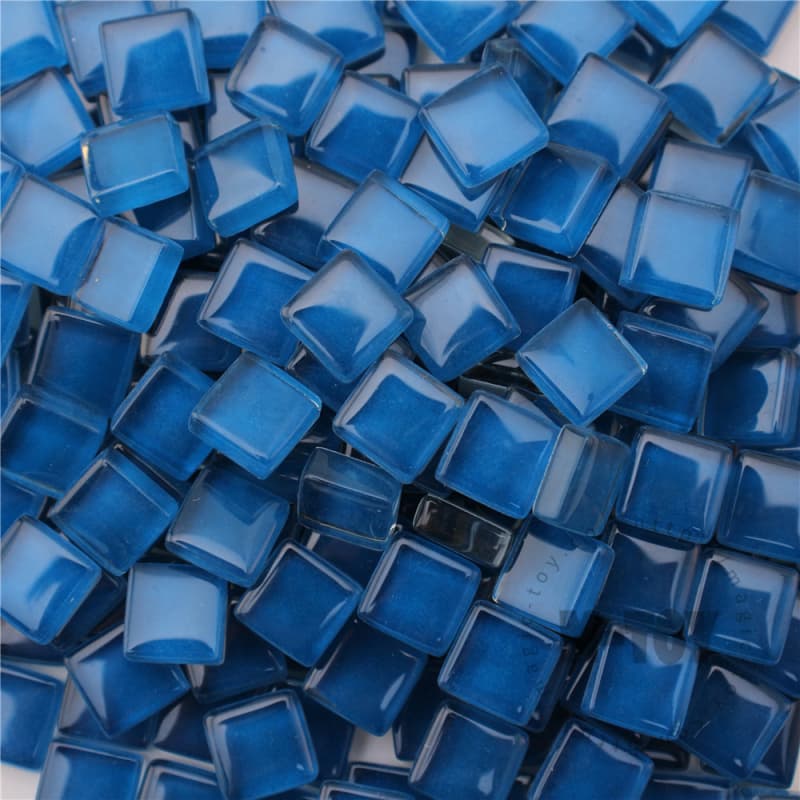 Blue Square Crystal Glass Mosaic 10-CC735
