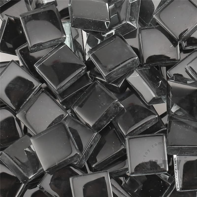Black Square Crystal Glass Mosaic 10-CC801