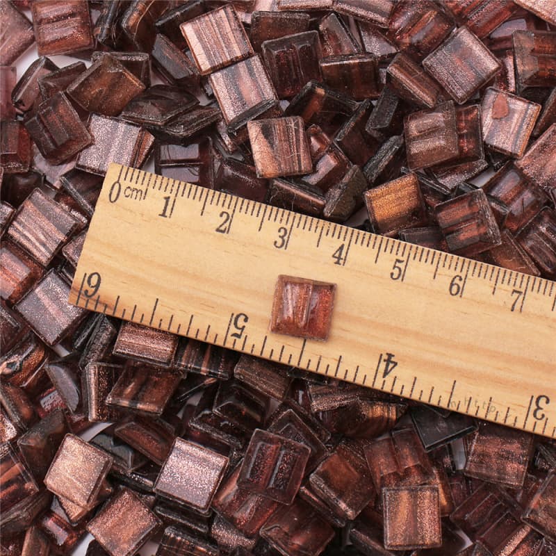 Metallic Square Golden Line Hot-melting Glass Mosaic 10GSG503