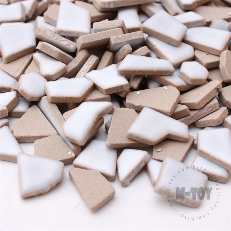 White Irregular Ceramic Mosaic IR-H3