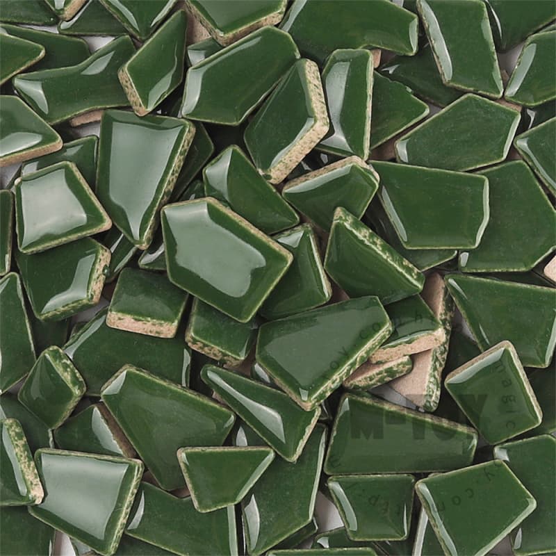 Green Irregular Ceramic Mosaic IR-H14