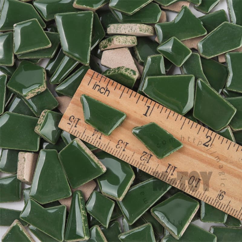 Green Irregular Ceramic Mosaic IR-H14