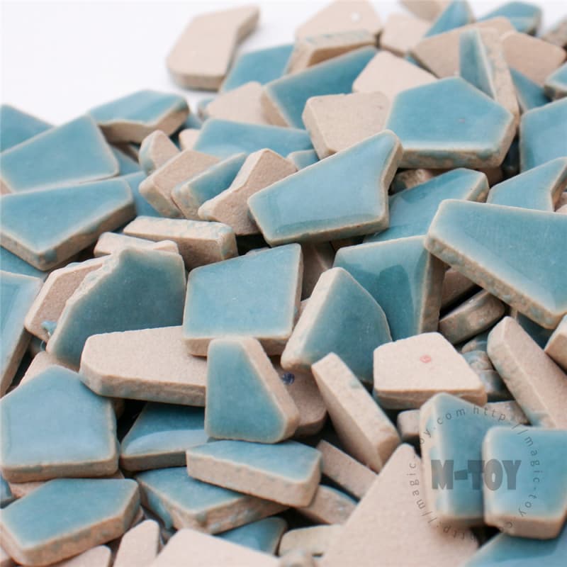 Blue Irregular Ceramic Mosaic IR-H16