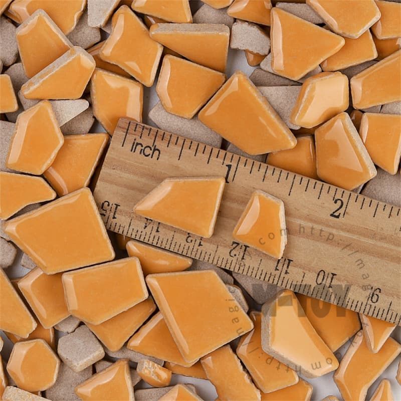 Orange Irregular Ceramic Mosaic IR-H101