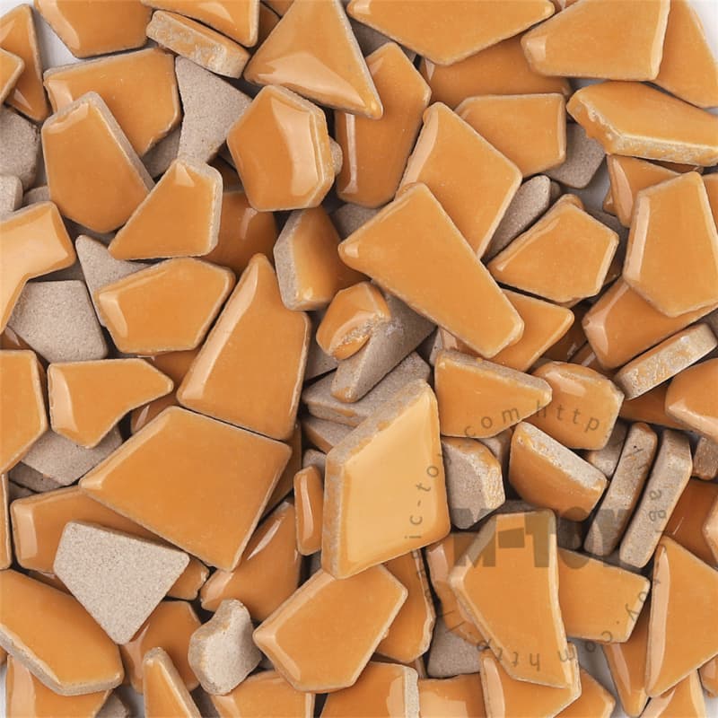 Orange Irregular Ceramic Mosaic IR-H101