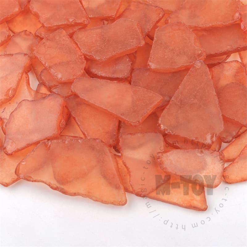 Orange Color Irregular Sea Glass CD-HR903-M