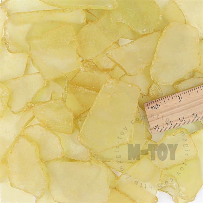 Yellow Color Irregular Sea Glass CD-HR902-M