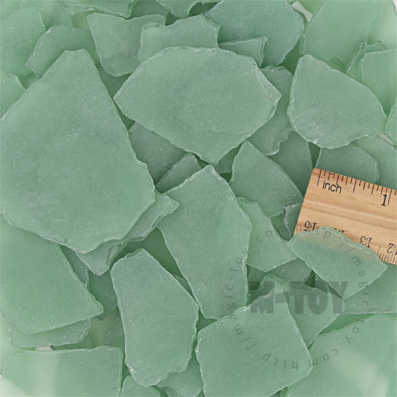 Middle Green Color Irregular Sea Glass CD-HR602-M