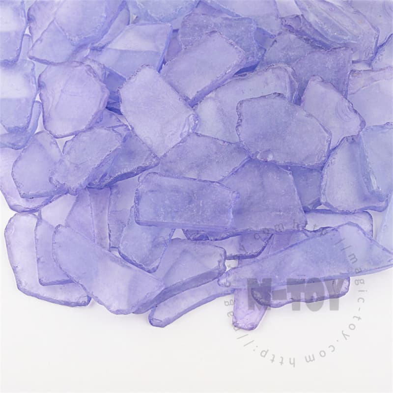 Purple Color Irregular Sea Glass CD-HR501-M