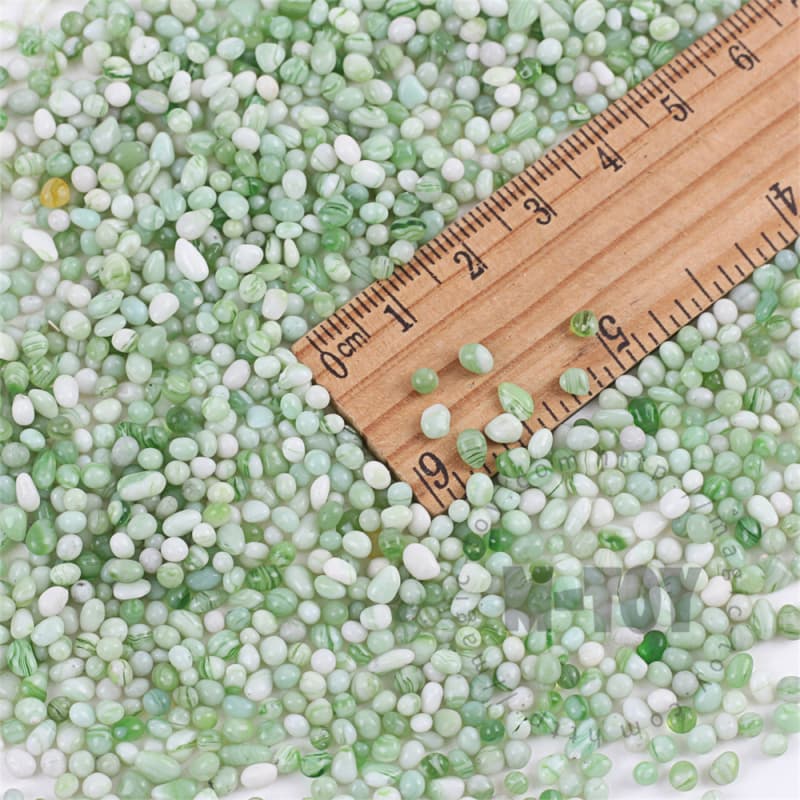 Green Porcelain Glass Beads 0103CD-PO601