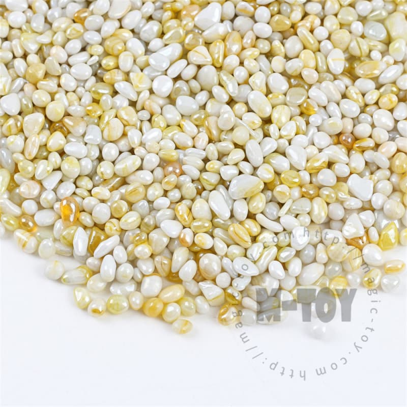 Yellow Porcelain Glass Beads 0103CD-PO902-L