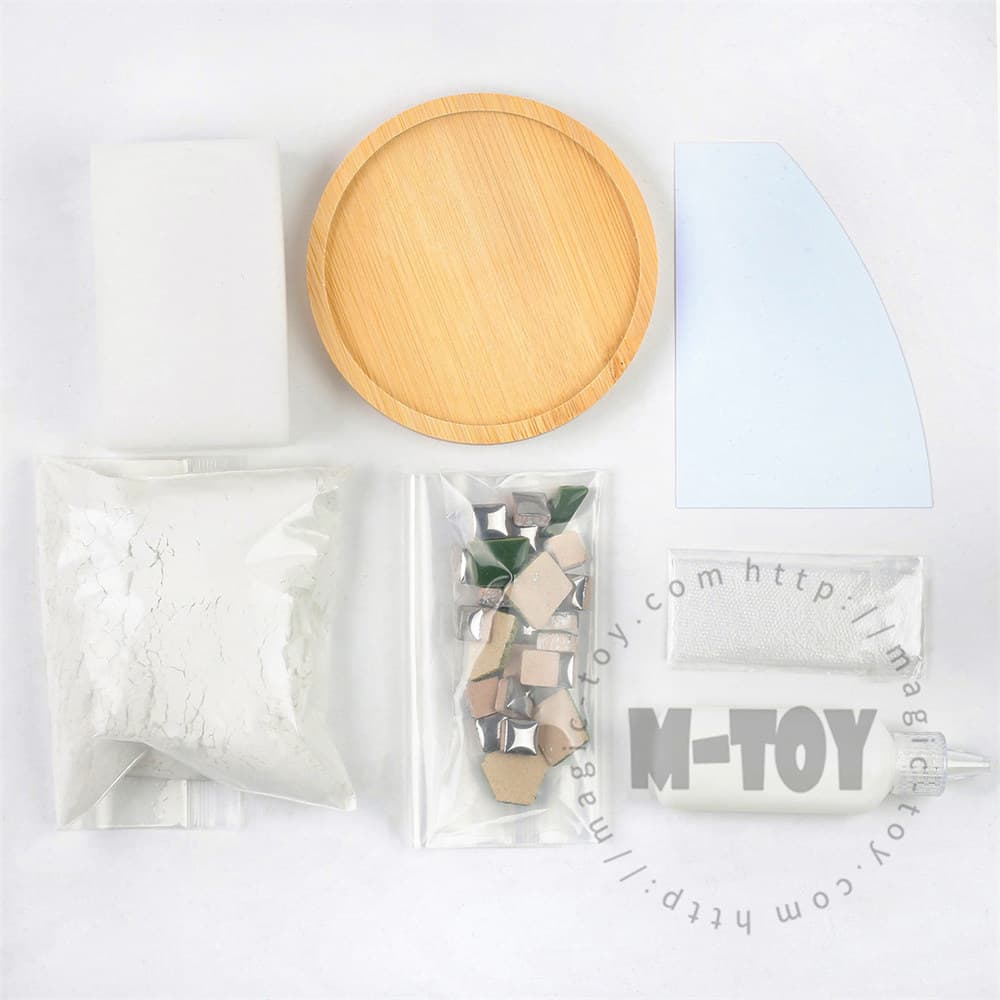 Christmas Square And Round Coaster Mosaic Kit MK03009-MK03010