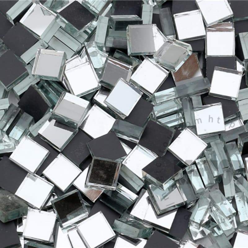 Silver Square Mirror 10MSS01