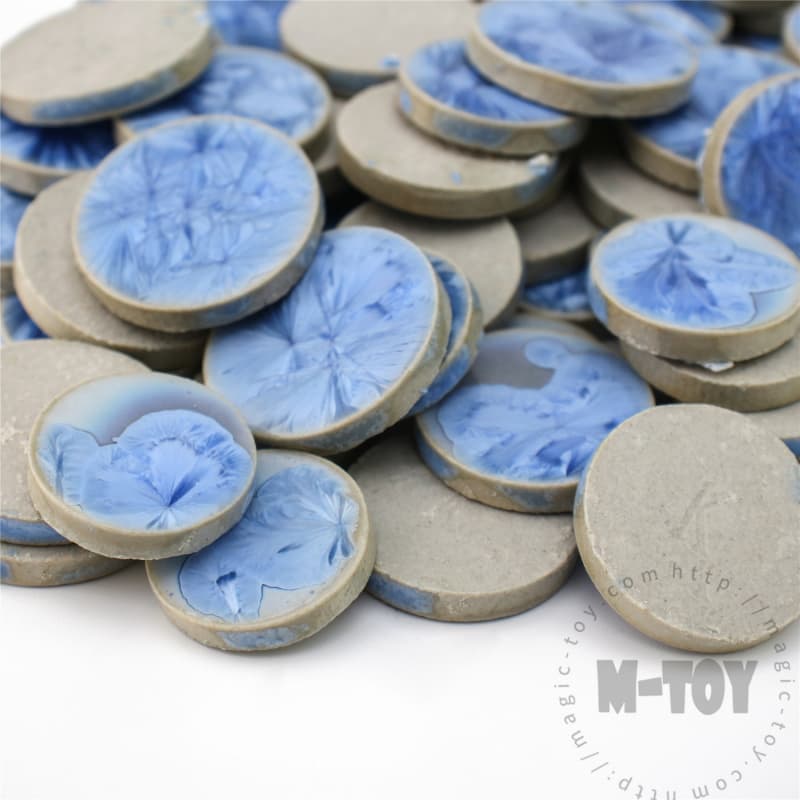 Light Cobalt Blue Round Shape Ceramic Mosaic CRB701