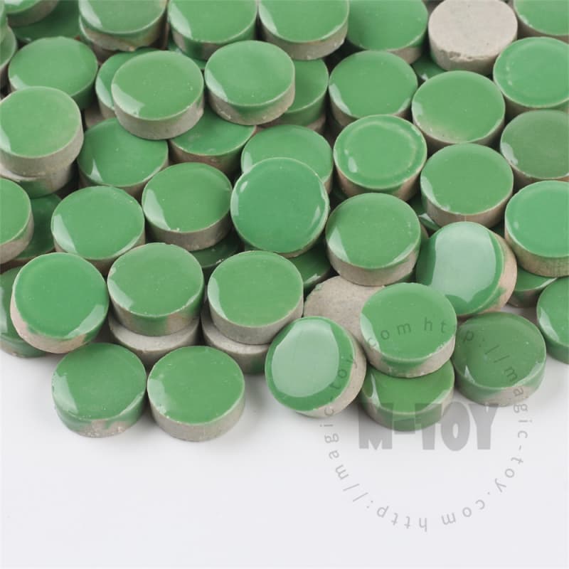Green Round Shape Ceramic Mosaic 15CRG603