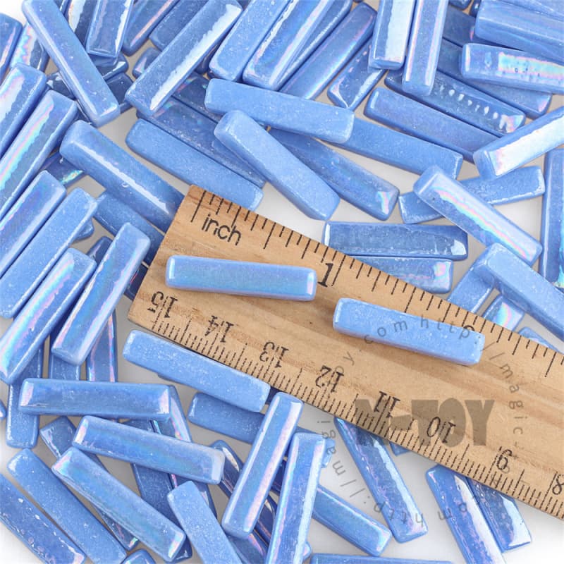 Iridescent Blue Stick Glass Mosaic 525SBI03