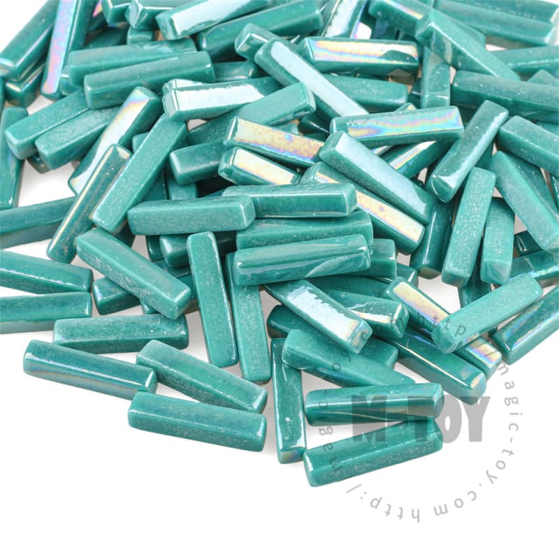 Iridescent Turquoise Stick Glass Mosaic 525SBI54