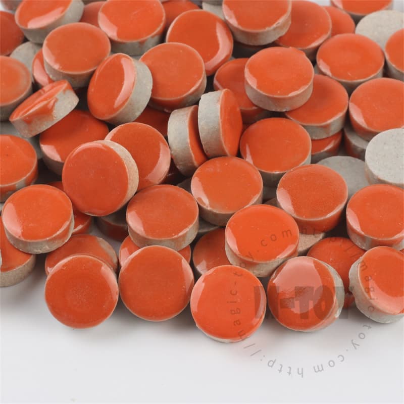 Orange Round Shape Ceramic Mosaic 15CRG908
