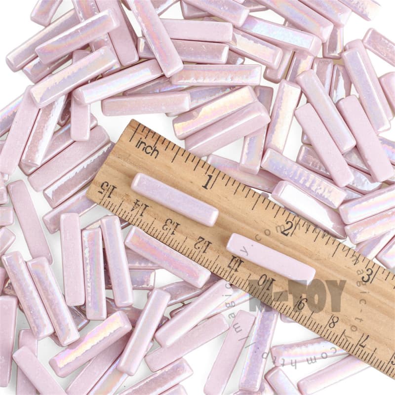 Iridescent Pink Stick Glass Mosaic 525SBI68
