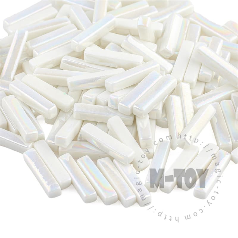 Iridescent White Stick Glass Mosaic 525SBI100