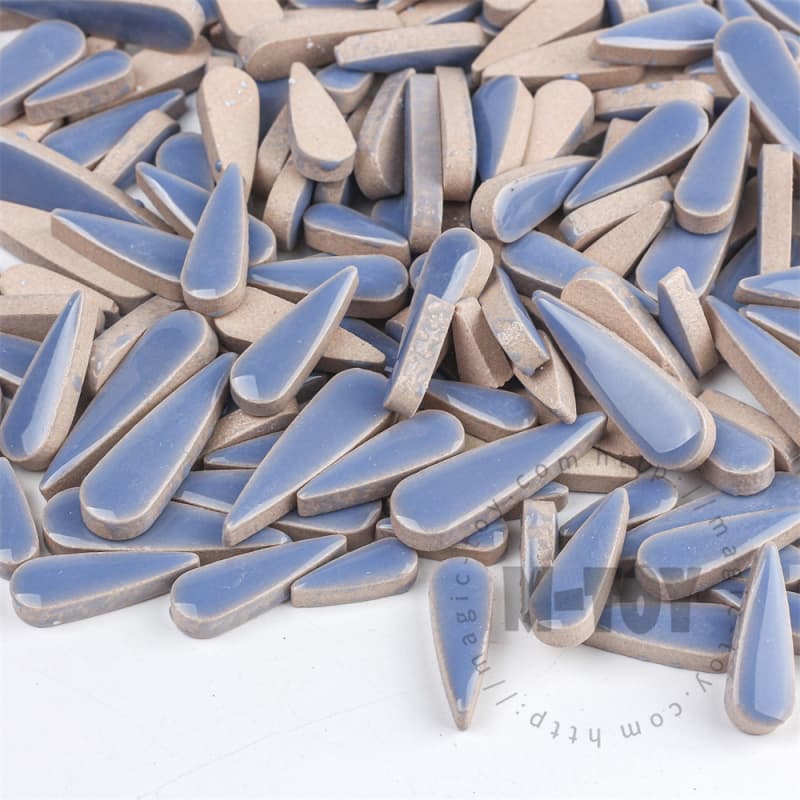 Blue Teardrop Shape Ceramic Mosaic CSDG710-5