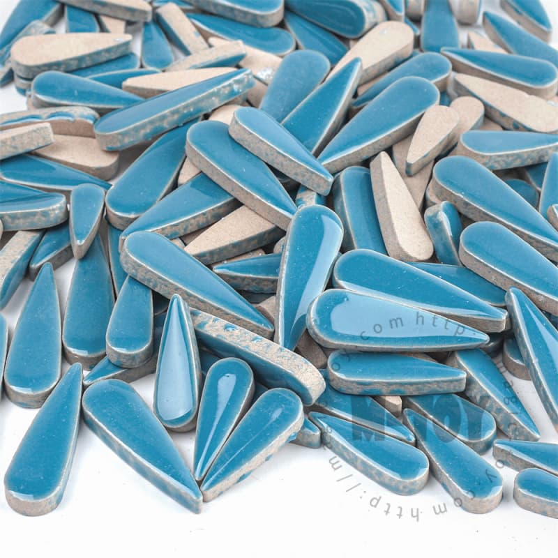 Blue Teardrop Shape Ceramic Mosaic CSDG702-5